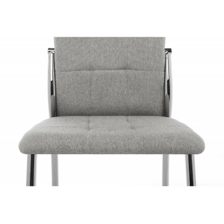 Стул на металлокаркасе Farini light grey / grey fabric 