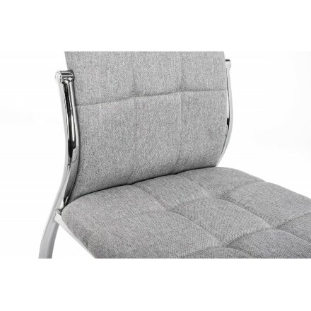 Стул на металлокаркасе Farini light grey / grey fabric 