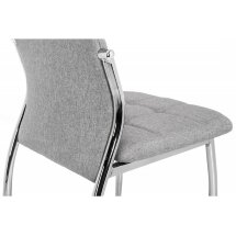 Стул на металлокаркасе Farini light grey / grey fabric