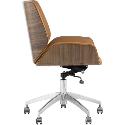 Кресло офисное TopChairs TopChairs Crown NEW, коричневое УЦЕНКА 