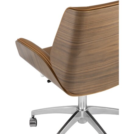 Кресло офисное TopChairs TopChairs Crown NEW, коричневое УЦЕНКА 