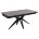Керамический стол Forio 160 matt black marble sintered stone / black 