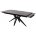 Керамический стол Forio 160 matt black marble sintered stone / black 