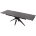 Керамический стол Forio 160 matt black marble sintered stone / black 