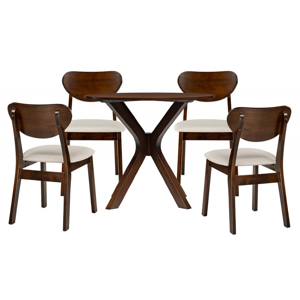 Обеденная группа Рунор dirty oak / light beige Обеденная группа Рунор dirty oak / light beige