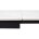 Керамический стол Forio 160 matt white marble sintered stone / black 