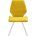 Стул DikLine 242M B16 YELLOW/ ножки белые 