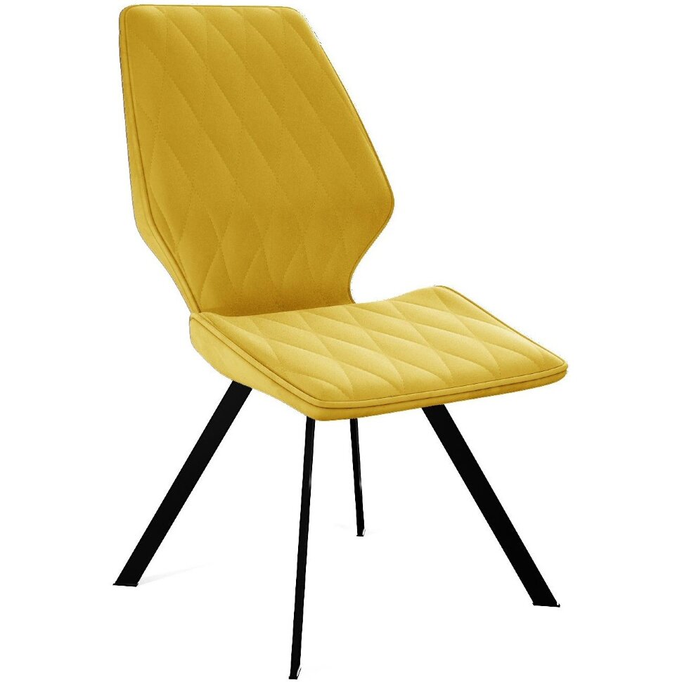 Стул DikLine 242M B16 YELLOW/ ножки черные Стул DikLine 242M B16 YELLOW/ ножки черные