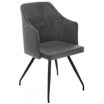Стул на металлокаркасе Lans dark grey fabric