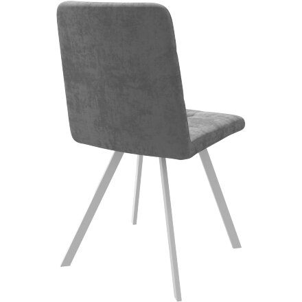 Стул DikLine 281PRO B22 GREY, ножки белые 