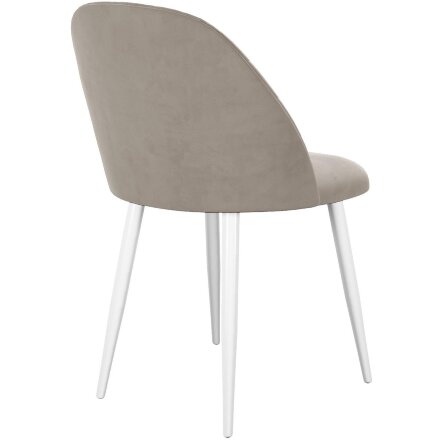 Стул DikLine 302 B03 BEIGE, ножки белые 