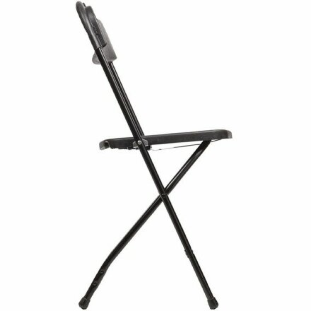 Стул складной для дома и офиса BRABIX &quot;Golf CF-002&quot;, черный каркас, пластик черный, 531563 Черный