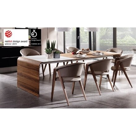 Стул SPIRIT1 / S1 SAGP38 / Nuss geolt UG / Leder LM stone 