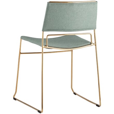Стул Stool Group Дэйзи мягкий зеленый обивка рогожка 