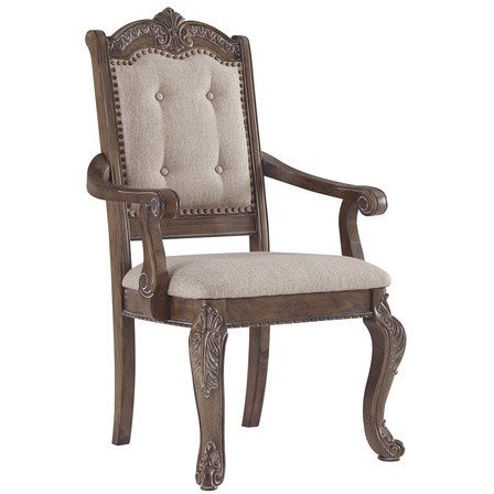 Стул с подлокотниками D803-01A Charmond Ashley Коричневый Стул с подлокотниками D803-01A Charmond Ashley Коричневый