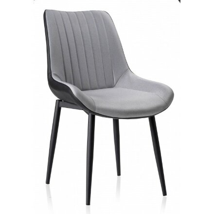 Стул на металлокаркасе Seda black / light gray 