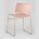 Стул Stool Group Дэйзи мягкий розовый обивка рогожка 