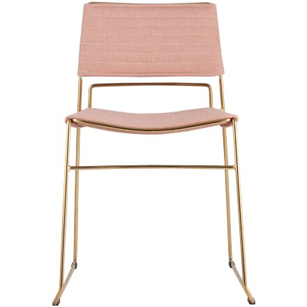Стул Stool Group Дэйзи мягкий розовый обивка рогожка 