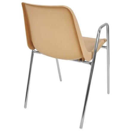 Стул пластиковый на металлокаркасе Vicenza-4П  BEIGE RAL 1001 Бежевый