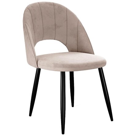 Стул DikLine 217 B03 BEIGE, ножки черные 