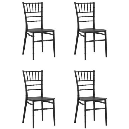 Стул Chiavari (Кьявари) пластик черный 4 шт 