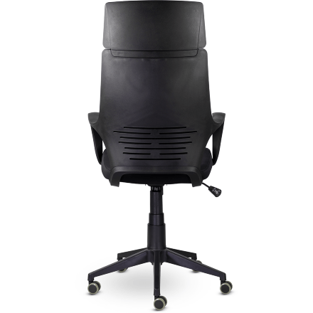 Кресло офисное / IQ  / (black plastic (black) черный пластик / нуар ткань 