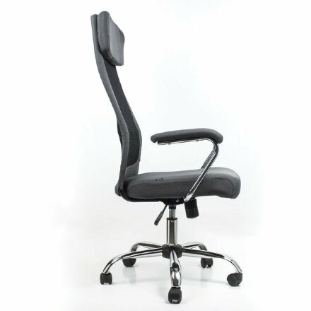 Кресло офисное BRABIX &quot;Flight EX-540&quot;, хром, ткань, сетка, серое, 531848 Серый