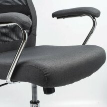 Кресло офисное BRABIX &quot;Flight EX-540&quot;, хром, ткань, сетка, серое, 531848