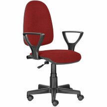Кресло BRABIX &quot;Prestige Ergo MG-311&quot;, регулируемая эргономичная спинка, ткань, красное, 532424