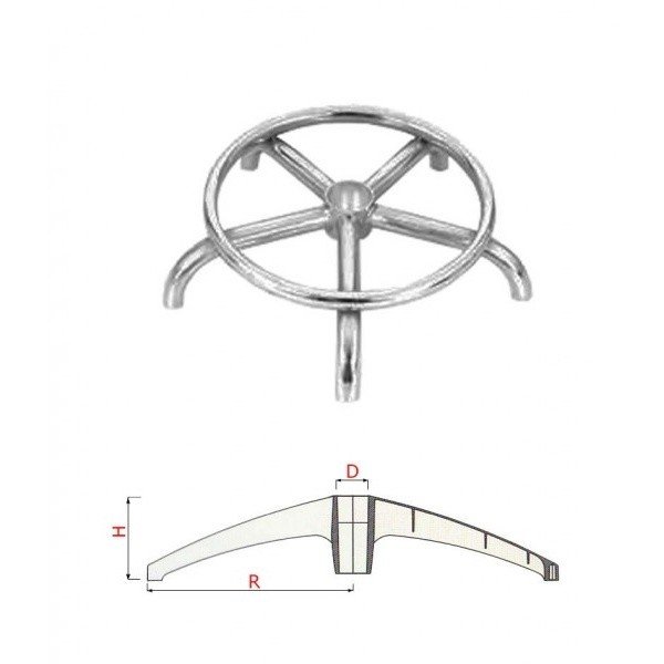 Крестовина для кресла арт. CRB-F15 crab Крестовина для кресла арт. CRB-F15 crab