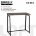 Стол на металлокаркасе BRABIX &quot;LOFT CD-001&quot;, 800х440х740 мм, складной, цвет морёный дуб, 641209 