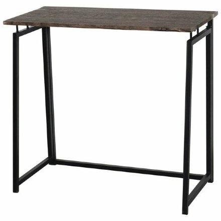 Стол на металлокаркасе BRABIX &quot;LOFT CD-001&quot;, 800х440х740 мм, складной, цвет морёный дуб, 641209 