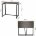 Стол на металлокаркасе BRABIX &quot;LOFT CD-001&quot;, 800х440х740 мм, складной, цвет морёный дуб, 641209 