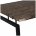Стол на металлокаркасе BRABIX &quot;LOFT CD-001&quot;, 800х440х740 мм, складной, цвет морёный дуб, 641209 