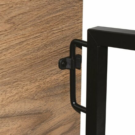 Стол на металлокаркасе BRABIX &quot;LOFT CD-001&quot;, 800х440х740 мм, складной, цвет морёный дуб, 641209 