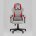 Кресло спортивное TopChairs Phantom ткань серо-красный 