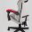 Кресло спортивное TopChairs Phantom ткань серо-красный 