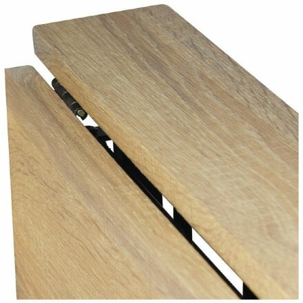 Стол на металлокаркасе BRABIX &quot;LOFT CD-001&quot;, 800х440х740 мм, складной, цвет дуб натуральный, 641211 
