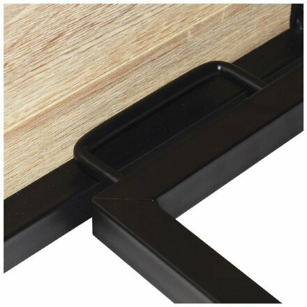 Стол на металлокаркасе BRABIX &quot;LOFT CD-001&quot;, 800х440х740 мм, складной, цвет дуб натуральный, 641211 