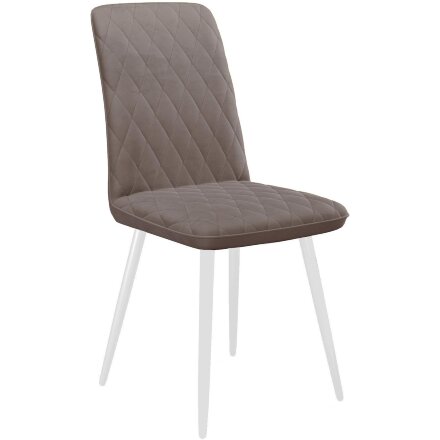 Стул DikLine 205 B5 LATTE /ножки белые 