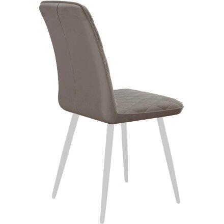 Стул DikLine 205 B5 LATTE /ножки белые 