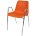 Стул пластиковый на металлокаркасе Vicenza-4П ORANGE RAL 2009 Оранжевый