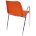 Стул пластиковый на металлокаркасе Vicenza-4П ORANGE RAL 2009 Оранжевый