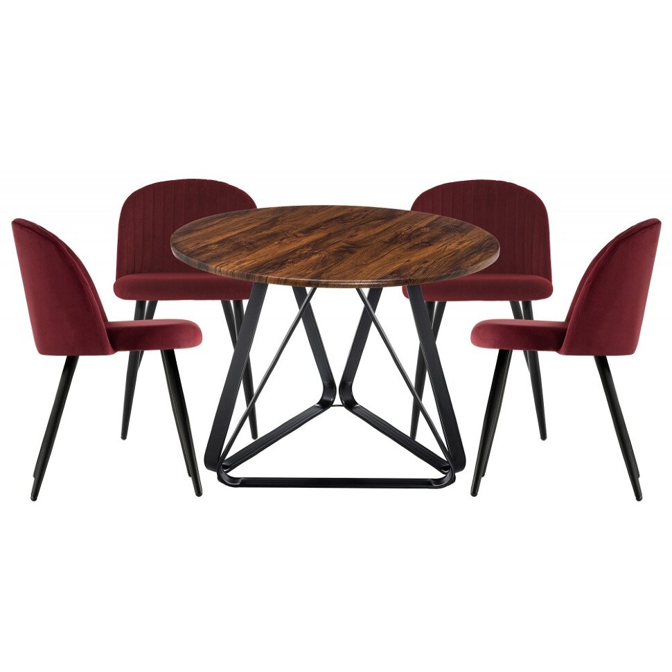 Обеденная группа Енлиан wine red / brown / black Обеденная группа Енлиан wine red / brown / black