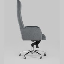 Компьютерное кресло Stool Group Лестер темно-серый обивка микровелюр крестовина металл