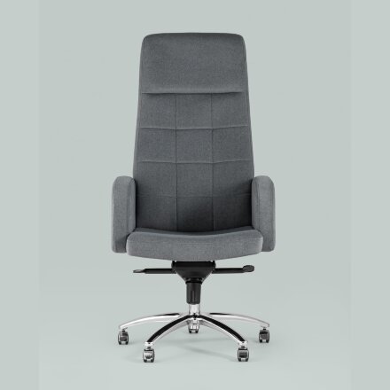 Компьютерное кресло Stool Group Лестер темно-серый обивка микровелюр крестовина металл 