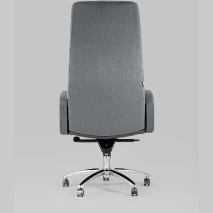 Компьютерное кресло Stool Group Лестер темно-серый обивка микровелюр крестовина металл 