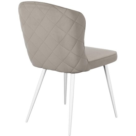 Стул DikLine 209 B03 BEIGE, ножки белые 