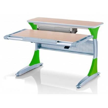 Детская парта Comf-pro Harvard bd333-c-r трансформер + ящик клен/зеленый Серый