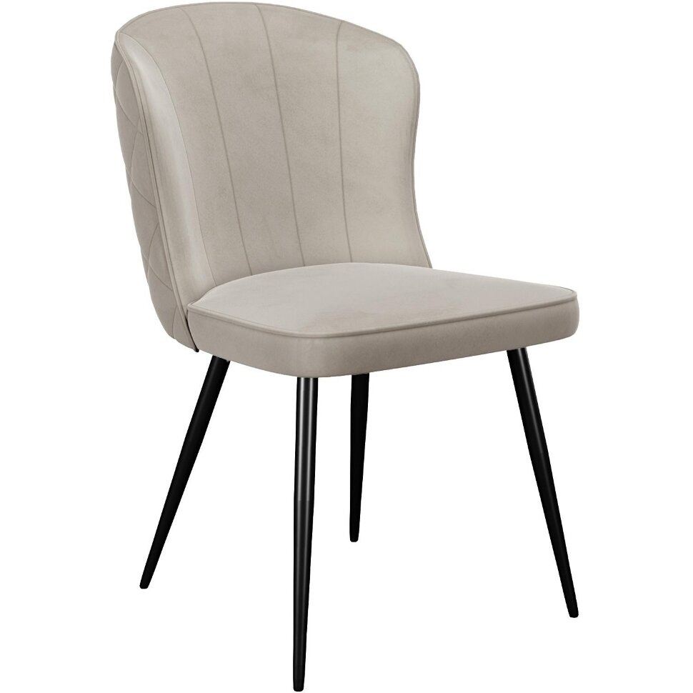 Стул DikLine 209 B03 BEIGE, ножки черные Стул DikLine 209 B03 BEIGE, ножки черные
